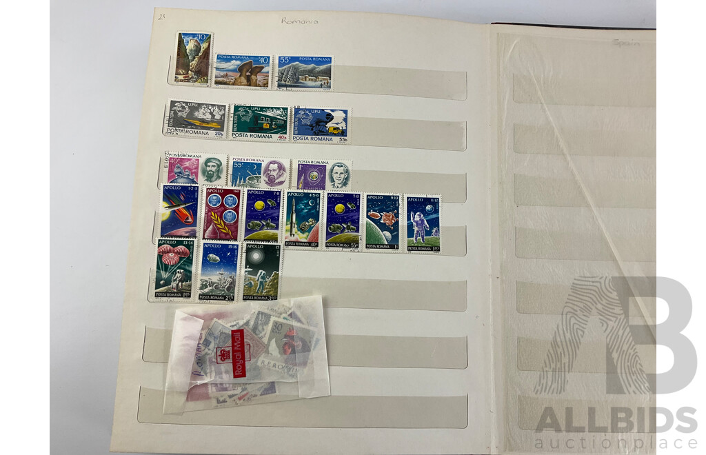 Collection of Mostly European Cancelled Stamps Including Greece, Hungary, Poland, Romania, San Marino and More