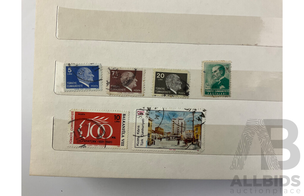 Collection of Mostly European Cancelled Stamps Including Greece, Hungary, Poland, Romania, San Marino and More