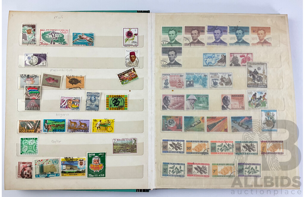 Album of Cancelled Stamps From Africa, Bhutan and Pacific Countries