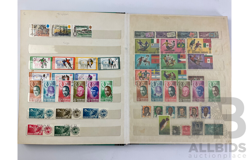 Album of Cancelled Stamps From Africa, Bhutan and Pacific Countries