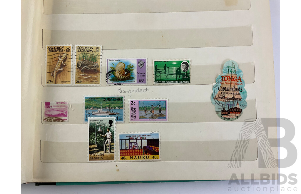 Album of Cancelled Stamps From Africa, Bhutan and Pacific Countries