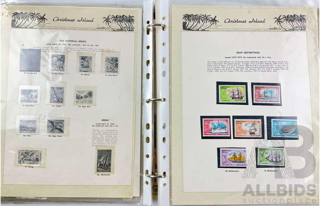 Vintage Seven Seas Album of Mint Australian Stamps and Blocks 1972 to 1992