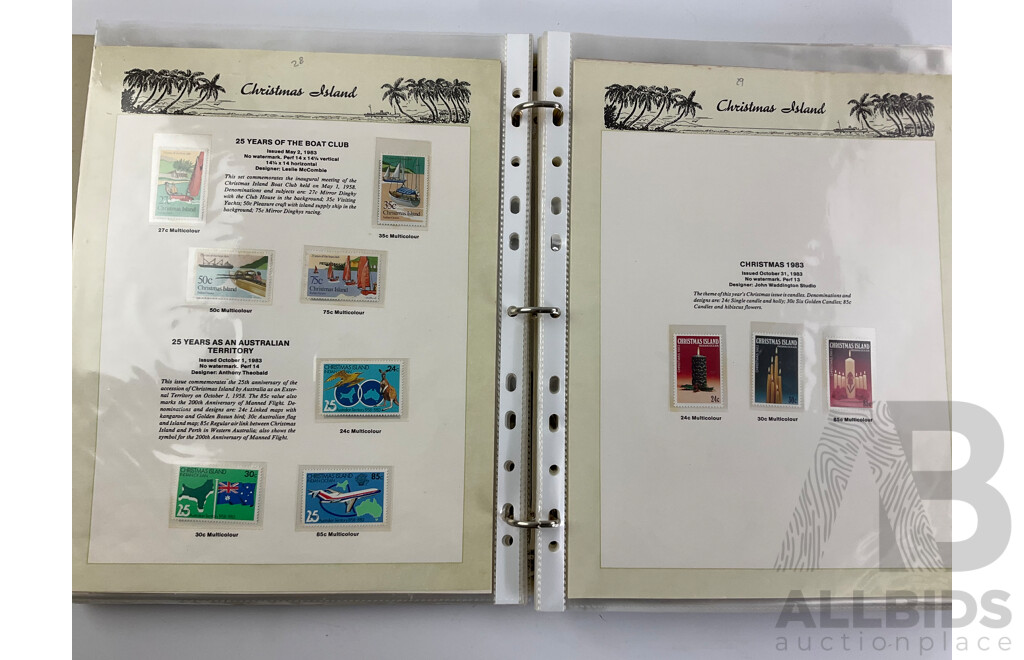 Vintage Seven Seas Album of Mint Australian Stamps and Blocks 1972 to 1992