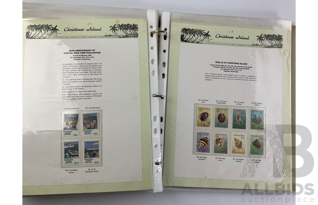 Vintage Seven Seas Album of Mint Australian Stamps and Blocks 1972 to 1992