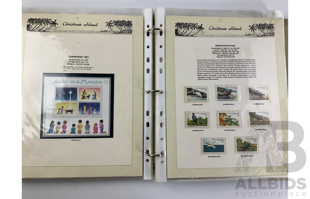 Vintage Seven Seas Album of Mint Australian Stamps and Blocks 1972 to 1992