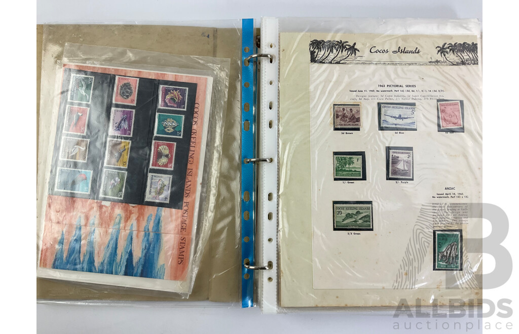 Album of Seven Seas Cocos Islands Mint Stamps and Sheets, Complete 1963-1987, After 1987 Sporadic