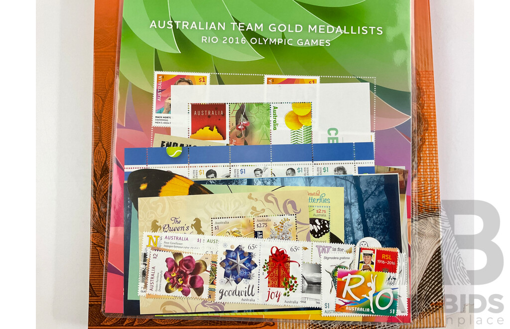 Australian 2015 and 2016 Collection of Australian Stamps Albums - Face Value $248