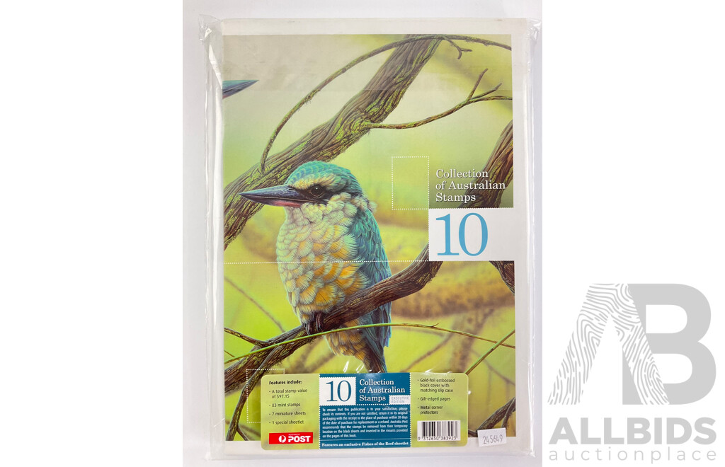 Australian 2010 Collection of Australian Stamps Album - Face Value $97