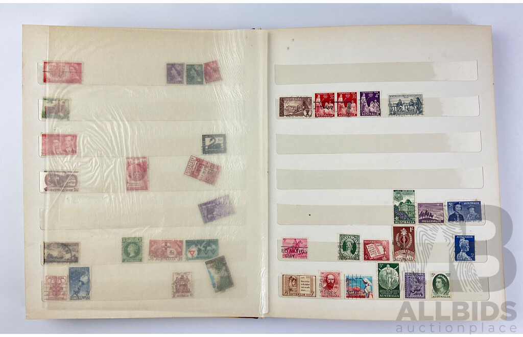 Album of Australian Cancelled Stamps, Examples From 1945 to 1981
