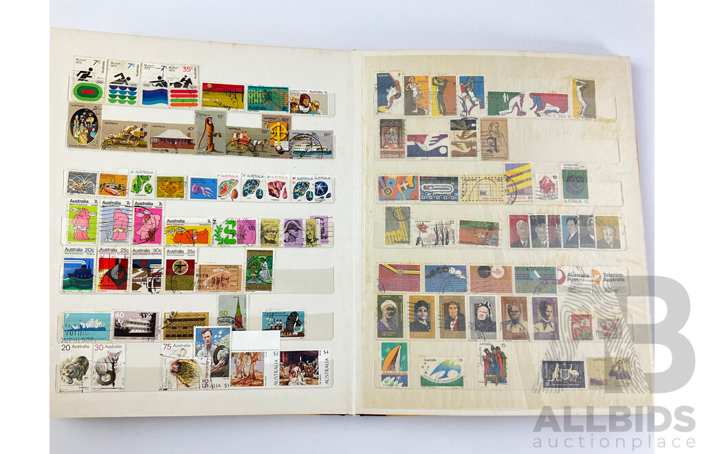 Album of Australian Cancelled Stamps, Examples From 1945 to 1981
