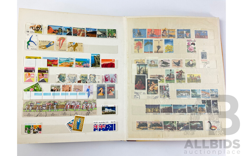Album of Australian Cancelled Stamps, Examples From 1945 to 1981