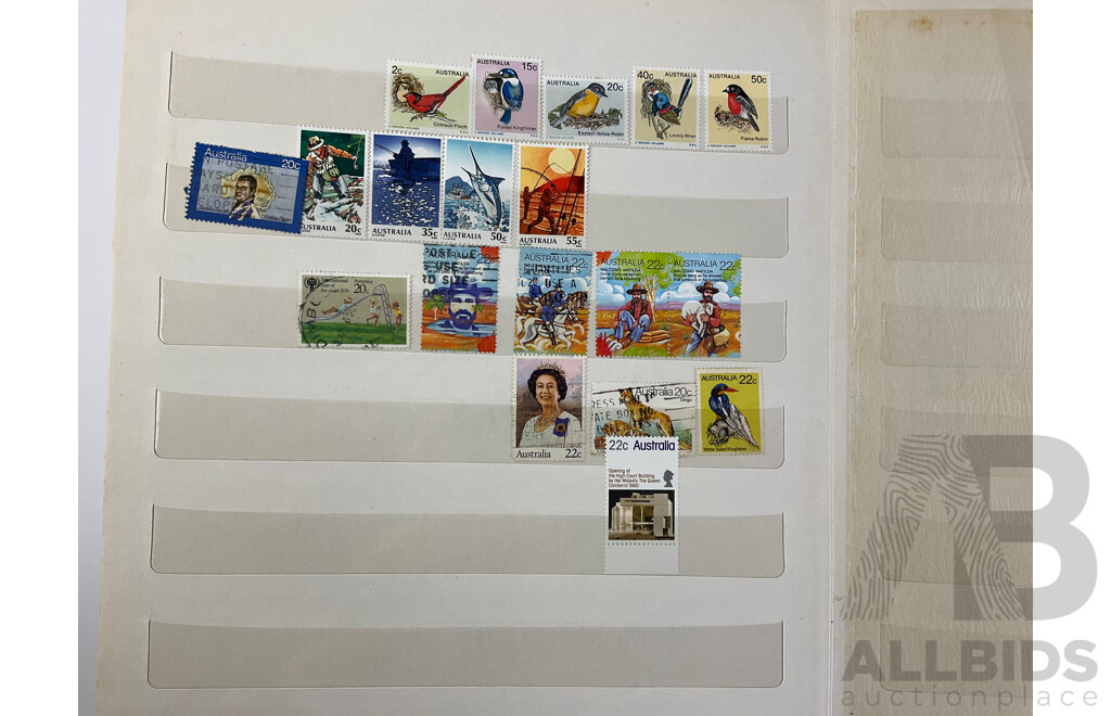 Album of Australian Cancelled Stamps, Examples From 1945 to 1981