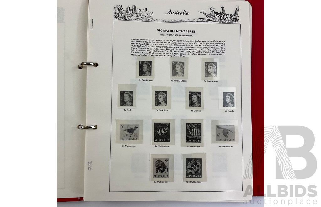 Australian Seven Seas Stamp Album 1965 to 1979