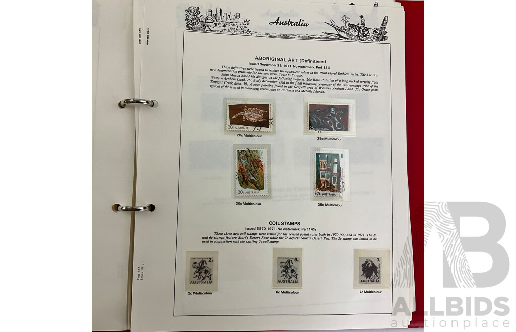 Australian Seven Seas Stamp Album 1965 to 1979