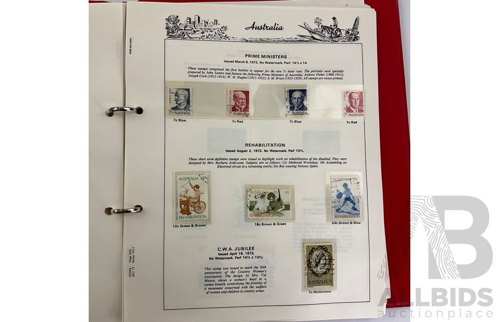 Australian Seven Seas Stamp Album 1965 to 1979