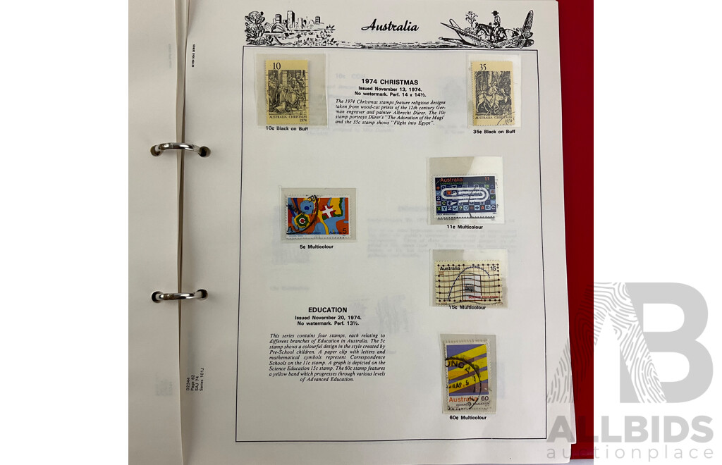 Australian Seven Seas Stamp Album 1965 to 1979