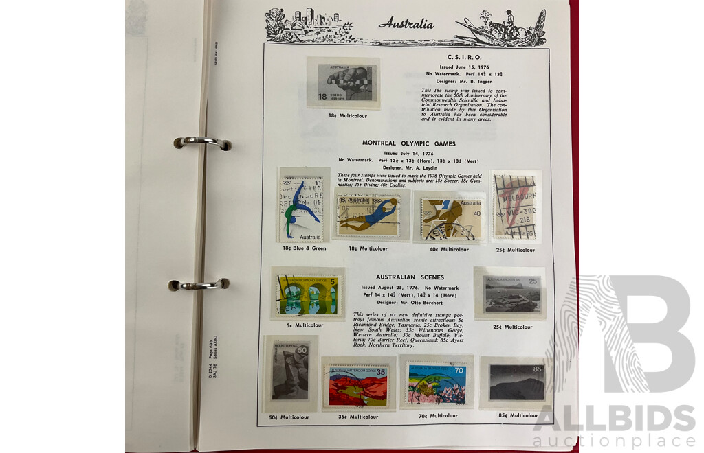 Australian Seven Seas Stamp Album 1965 to 1979