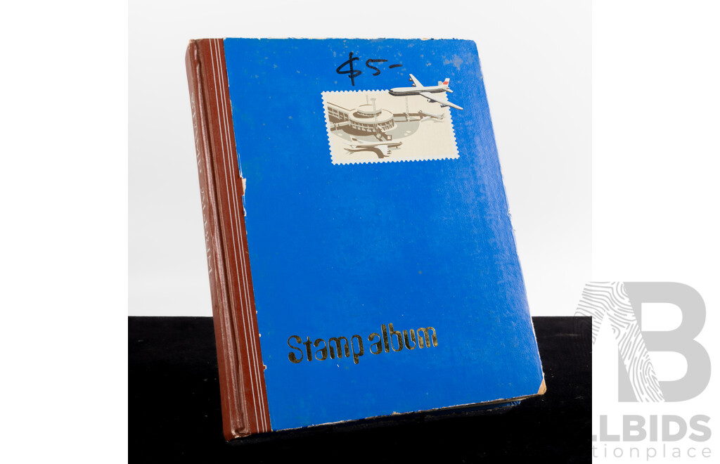 Album of New Zealand Stamps, Examples Spanning Predecimal 1901 to 1975, Many Multiples
