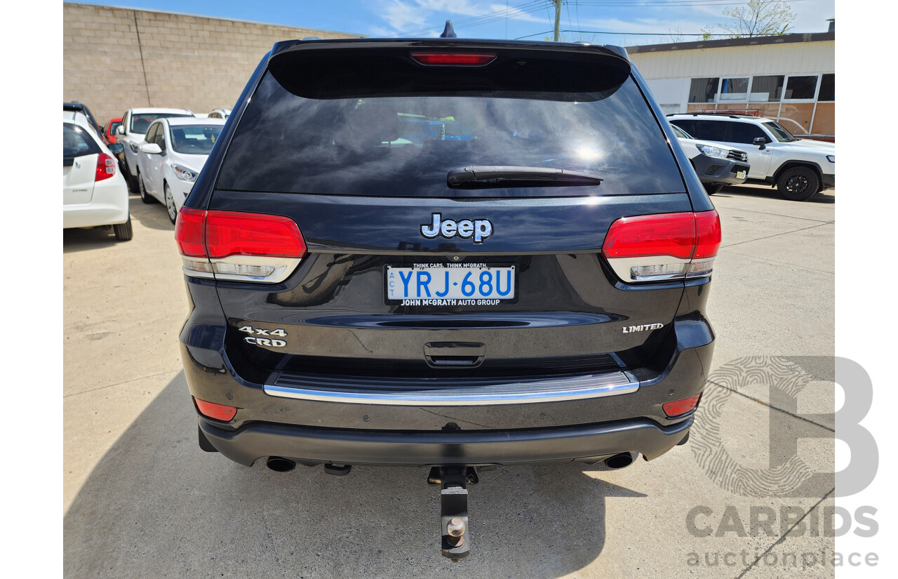 8/2013 Jeep Grand Cherokee Limited (4x4) WK MY13 4d Wagon Black 3.0L