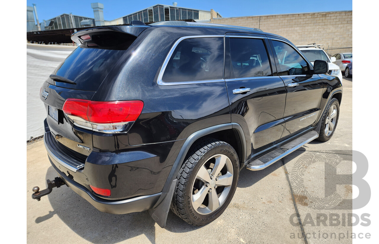 8/2013 Jeep Grand Cherokee Limited (4x4) WK MY13 4d Wagon Black 3.0L