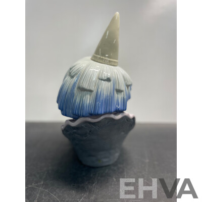 LLADRO Daisa 1981 Spain - Sad Clown Jester Head Bust Porcelain Figurine