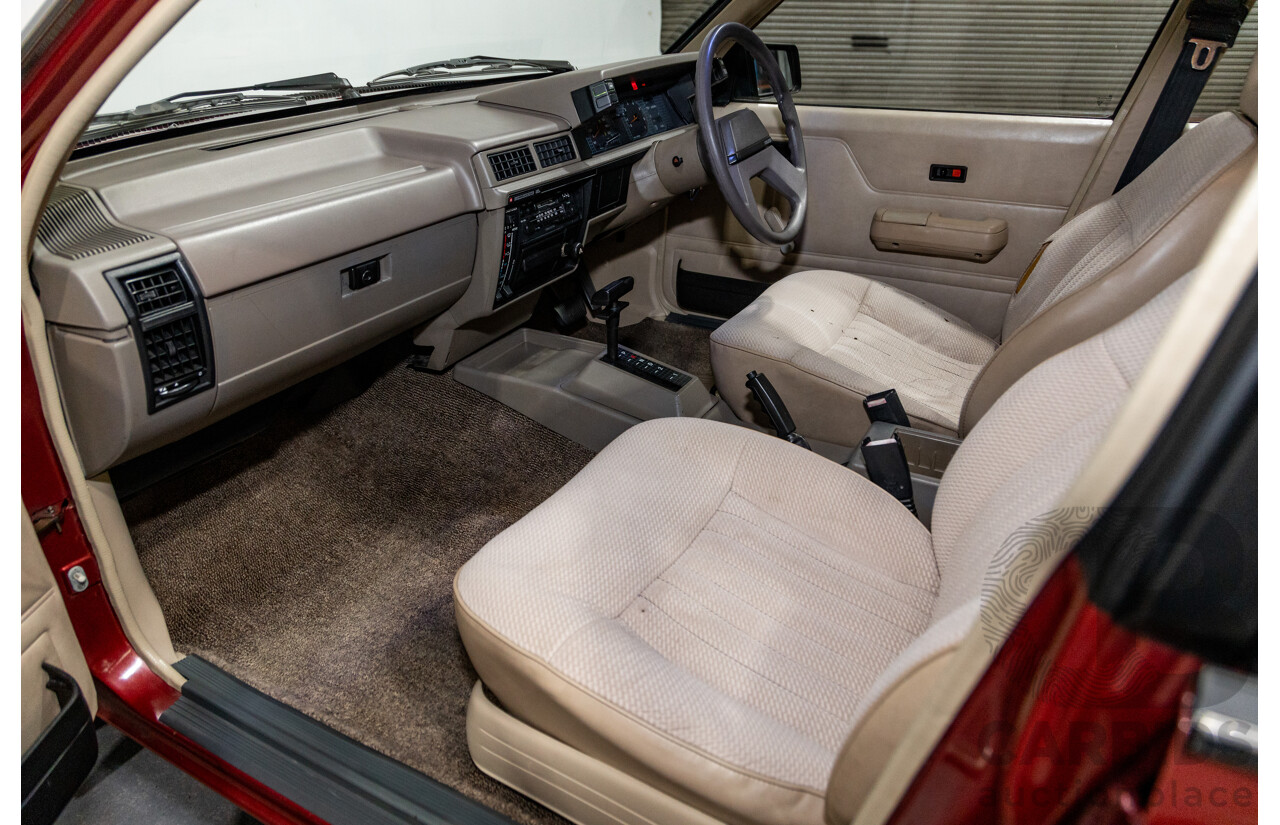 5/1988 Holden Commodore SL Executive VL BT-1 4d Sedan Venetian Red 3.0L - Ex-NSW Police