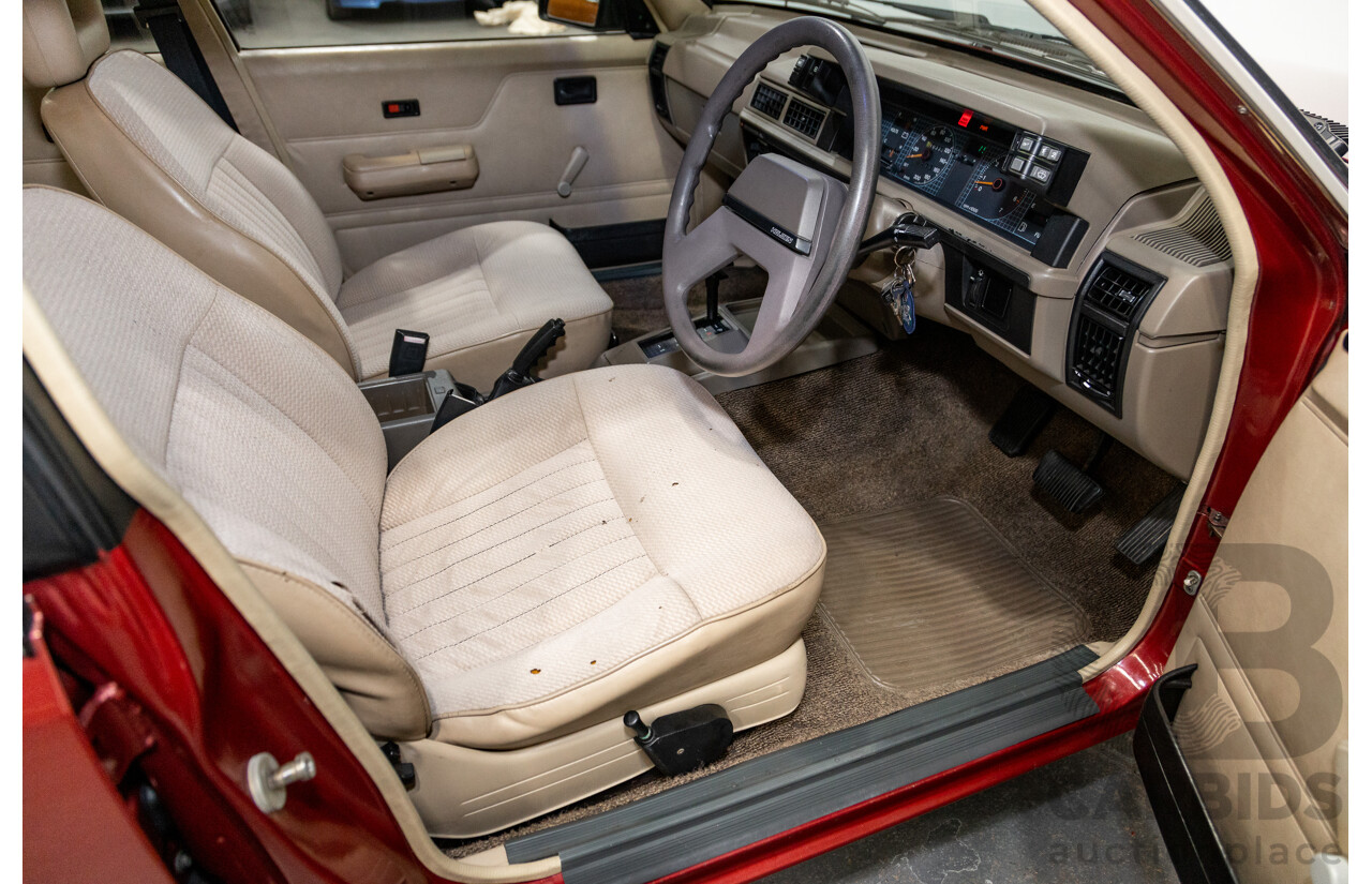 5/1988 Holden Commodore SL Executive VL BT-1 4d Sedan Venetian Red 3.0L - Ex-NSW Police