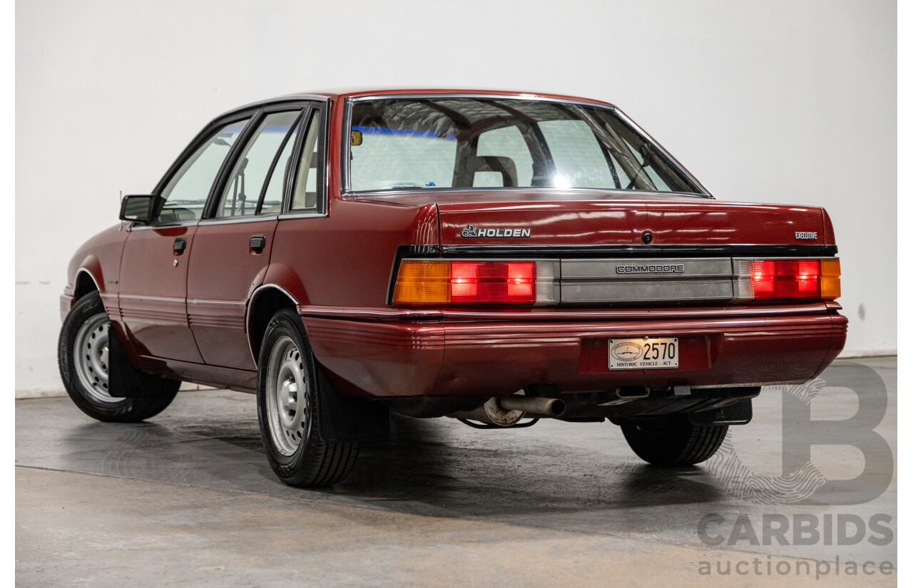 5/1988 Holden Commodore SL Executive VL BT-1 4d Sedan Venetian Red 3.0L - Ex-NSW Police