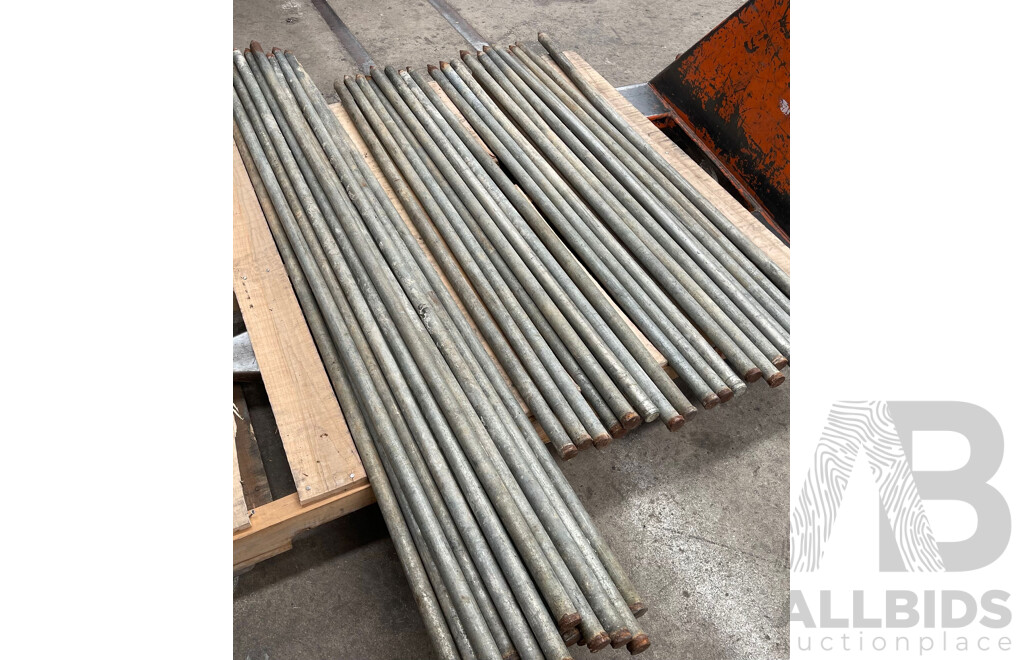 Galvanized Steel Poles - Lot of 35