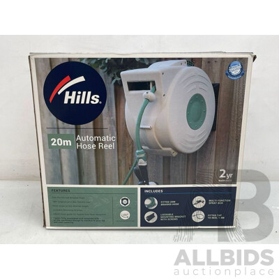 Hills 20mtr Automatic Hose Reel - Brand New