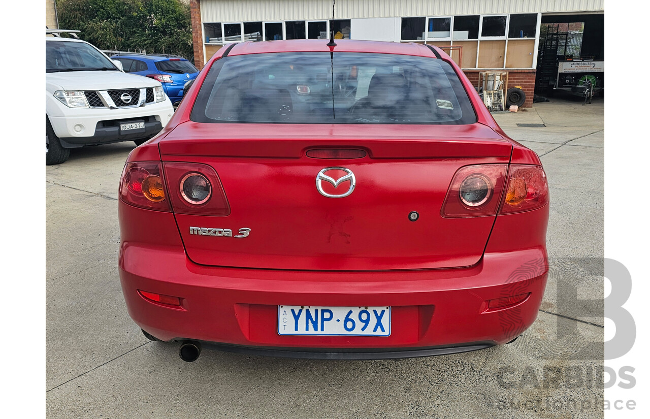 12/2004 Mazda Mazda3 MAXX Sport BK 4d Sedan Red 2.0L