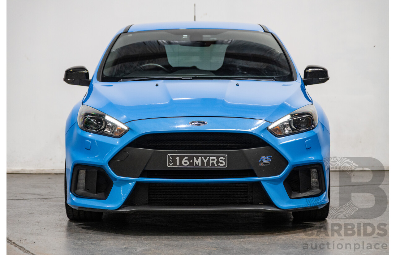 10/2016 Ford Focus RS (AWD) LZ MY17 4d Hatchback Nitrous Blue Turbo 2.3L