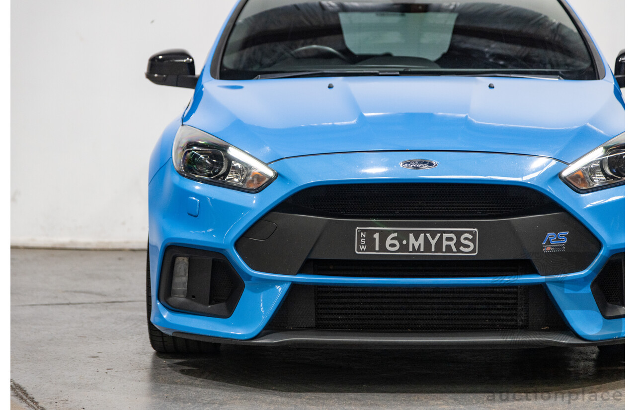 10/2016 Ford Focus RS (AWD) LZ MY17 4d Hatchback Nitrous Blue Turbo 2.3L