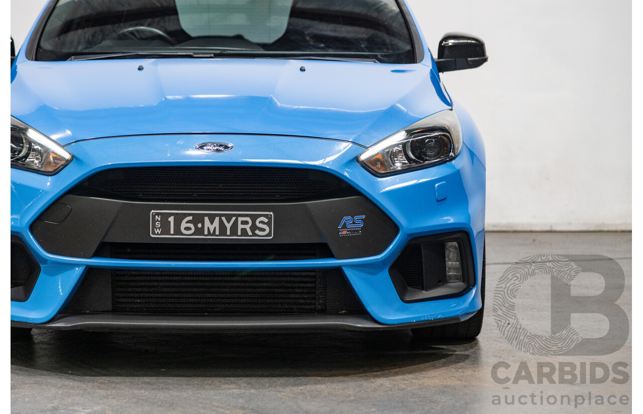 10/2016 Ford Focus RS (AWD) LZ MY17 4d Hatchback Nitrous Blue Turbo 2.3L