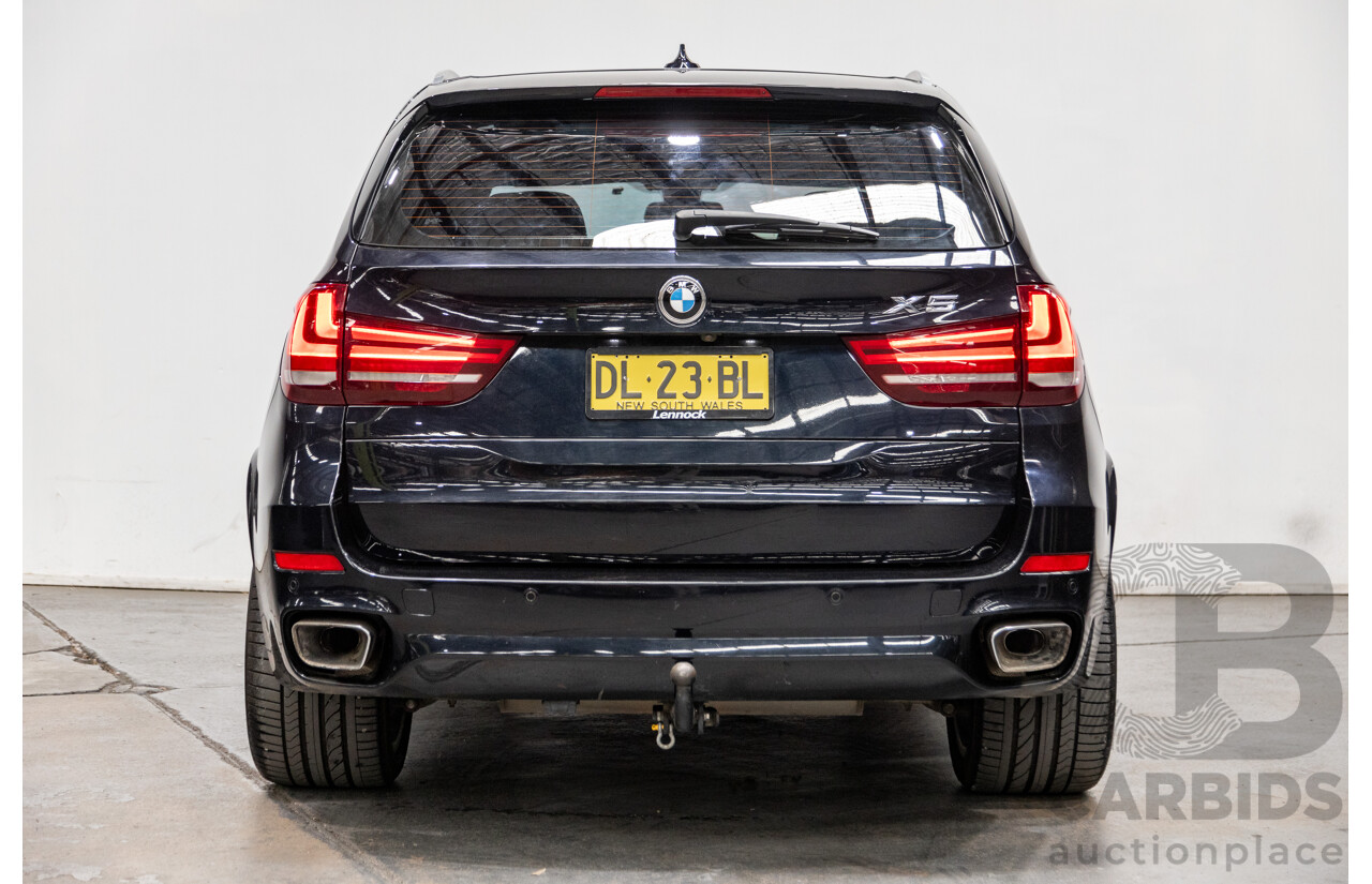 4/2018 BMW X5 Xdrive 30d (AWD) M-Sport Package F15 MY18 4d Wagon Carbon Black Metallic Turbo Diesel 3.0L