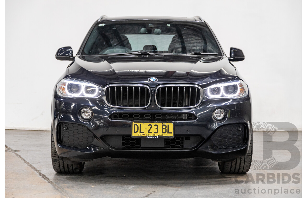 4/2018 BMW X5 Xdrive 30d (AWD) M-Sport Package F15 MY18 4d Wagon Carbon Black Metallic Turbo Diesel 3.0L