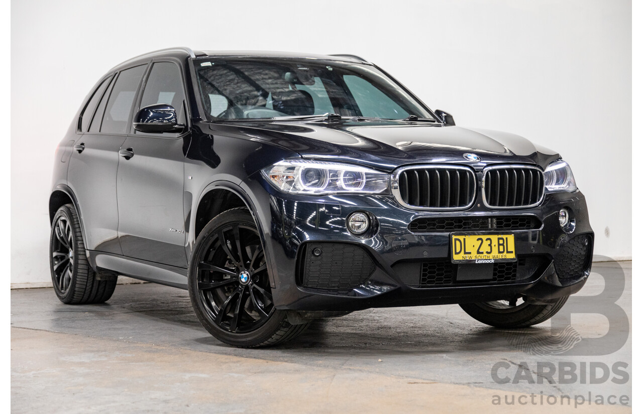 4/2018 BMW X5 Xdrive 30d (AWD) M-Sport Package F15 MY18 4d Wagon Carbon Black Metallic Turbo Diesel 3.0L