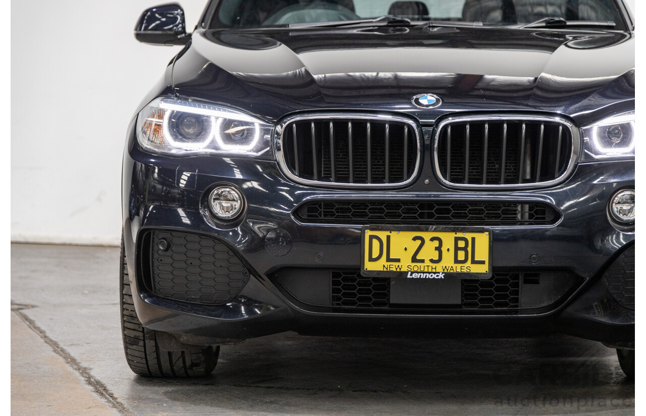 4/2018 BMW X5 Xdrive 30d (AWD) M-Sport Package F15 MY18 4d Wagon Carbon Black Metallic Turbo Diesel 3.0L