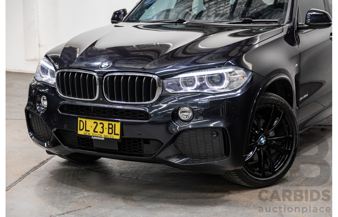 4/2018 BMW X5 Xdrive 30d (AWD) M-Sport Package F15 MY18 4d Wagon Carbon Black Metallic Turbo Diesel 3.0L