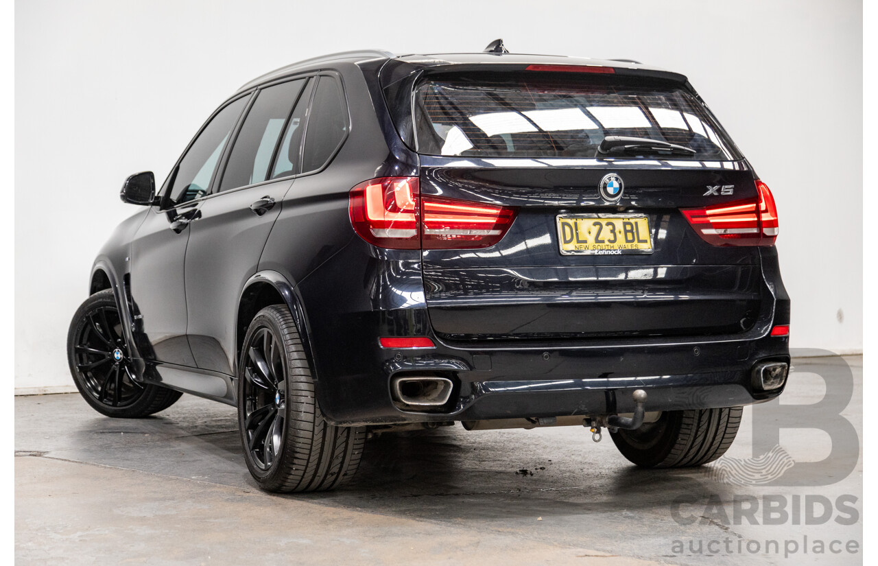 4/2018 BMW X5 Xdrive 30d (AWD) M-Sport Package F15 MY18 4d Wagon Carbon Black Metallic Turbo Diesel 3.0L