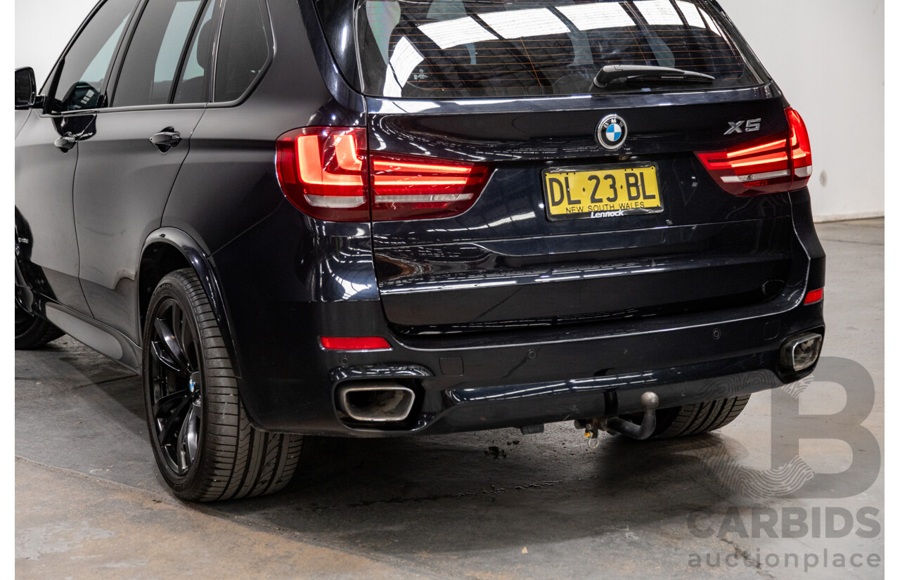 4/2018 BMW X5 Xdrive 30d (AWD) M-Sport Package F15 MY18 4d Wagon Carbon Black Metallic Turbo Diesel 3.0L