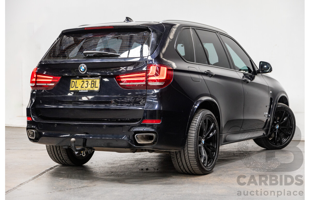 4/2018 BMW X5 Xdrive 30d (AWD) M-Sport Package F15 MY18 4d Wagon Carbon Black Metallic Turbo Diesel 3.0L