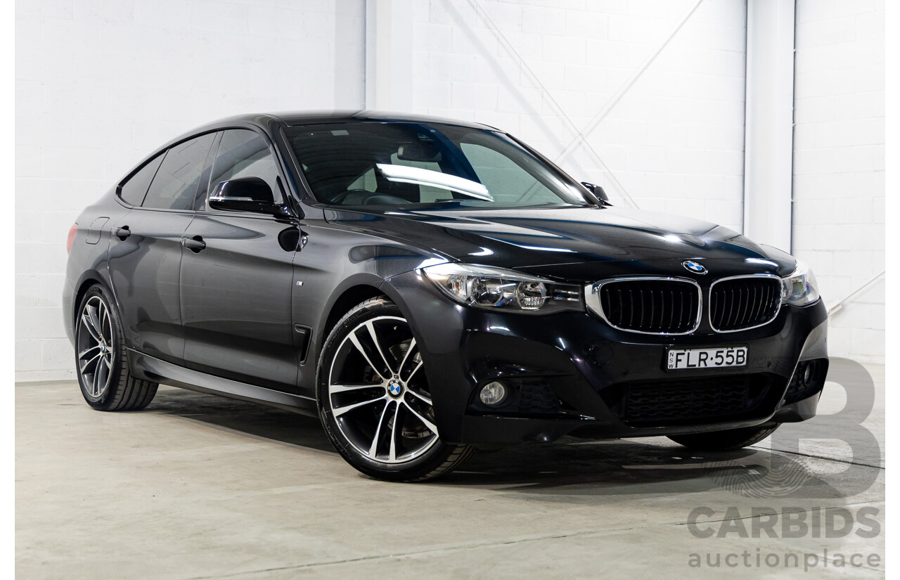 9/2013 BMW 328i Gran Turismo M Sport F34 4d Coupe Black Sapphire Metallic Turbo 2.0L