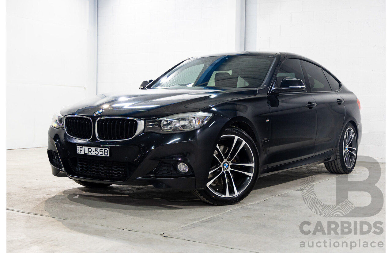 9/2013 BMW 328i Gran Turismo M Sport F34 4d Coupe Black Sapphire Metallic Turbo 2.0L