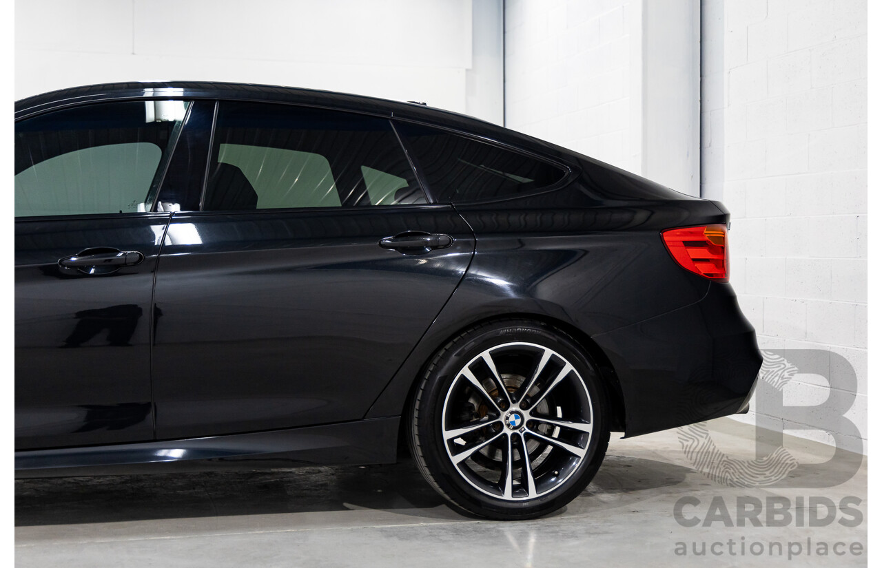 9/2013 BMW 328i Gran Turismo M Sport F34 4d Coupe Black Sapphire Metallic Turbo 2.0L