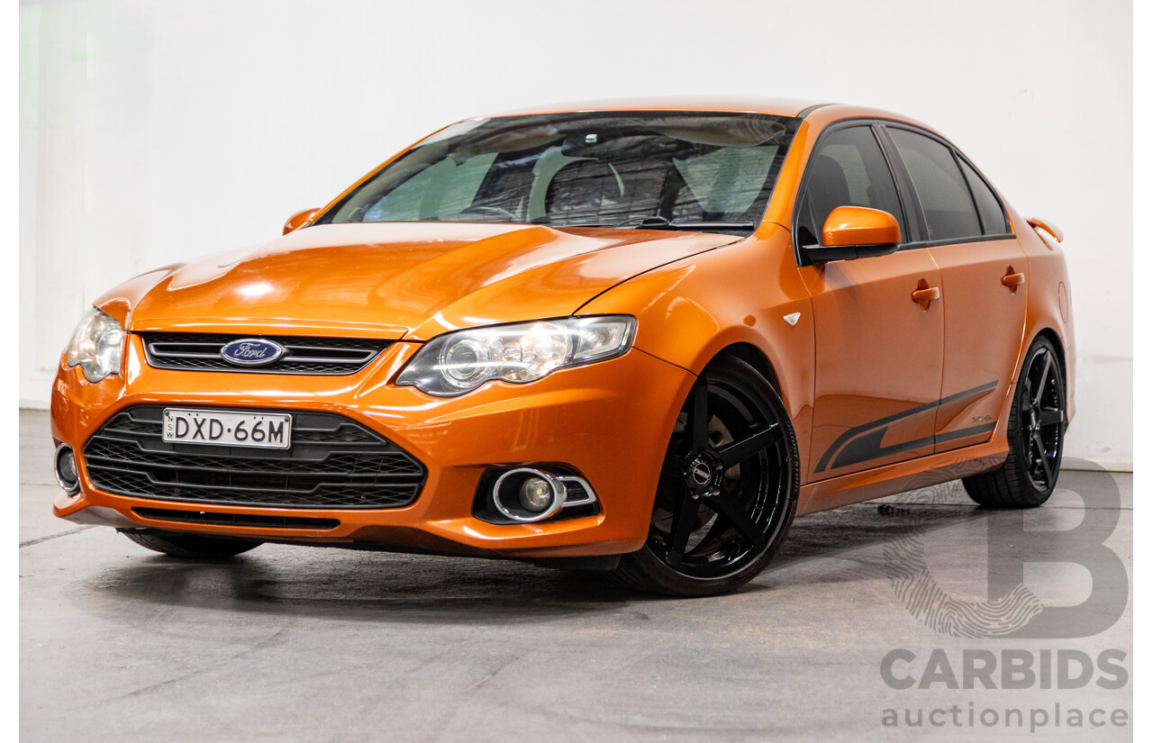 2/2012 Ford Falcon XR6T FG MK2 4d Sedan Suburst Orange Turbo 4.0L