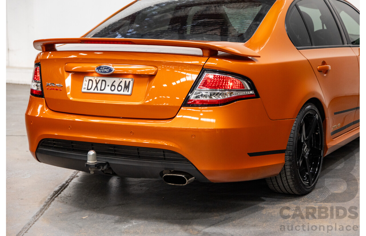 2/2012 Ford Falcon XR6T FG MK2 4d Sedan Suburst Orange Turbo 4.0L