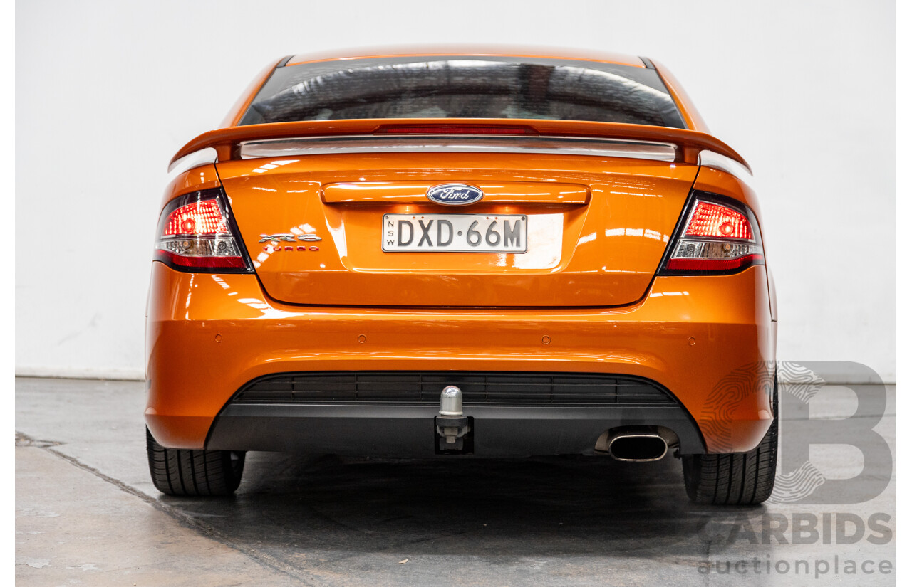 2/2012 Ford Falcon XR6T FG MK2 4d Sedan Suburst Orange Turbo 4.0L