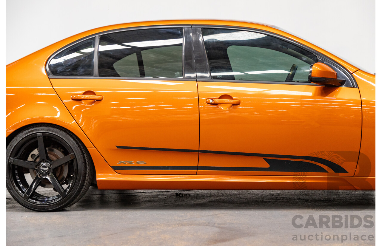 2/2012 Ford Falcon XR6T FG MK2 4d Sedan Suburst Orange Turbo 4.0L