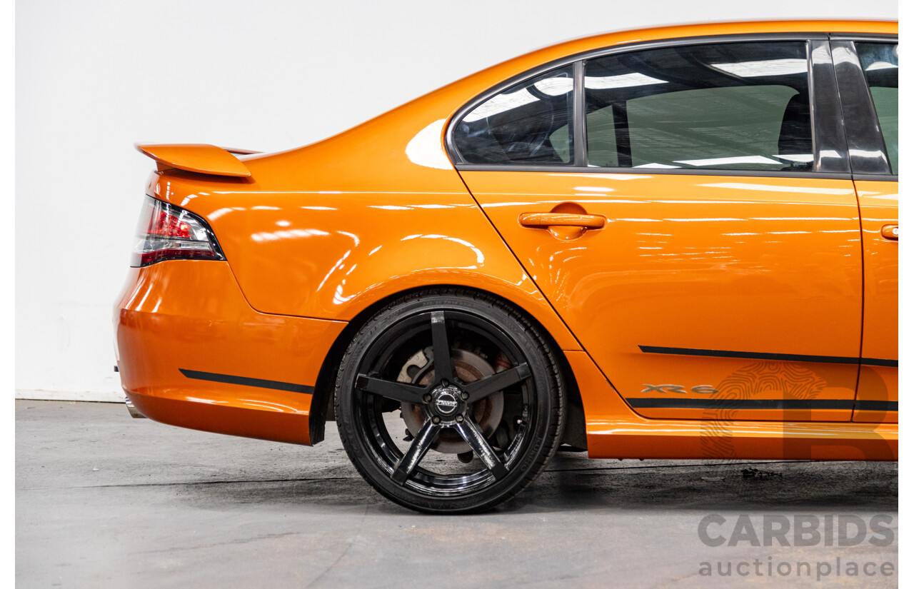 2/2012 Ford Falcon XR6T FG MK2 4d Sedan Suburst Orange Turbo 4.0L